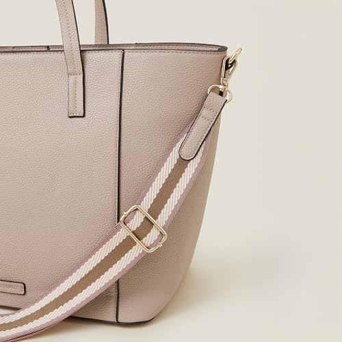 Accessorize London Women's Pink Faux Leather Shoulder Bag - Image 5
