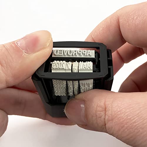 Trodat Printy 4850 Date Stamp – Pocket Sized Self Inking Stamp with Approved, Copy, Entered, Scanned – Blue and Red Ink, 3/4" x 1" - Image 3