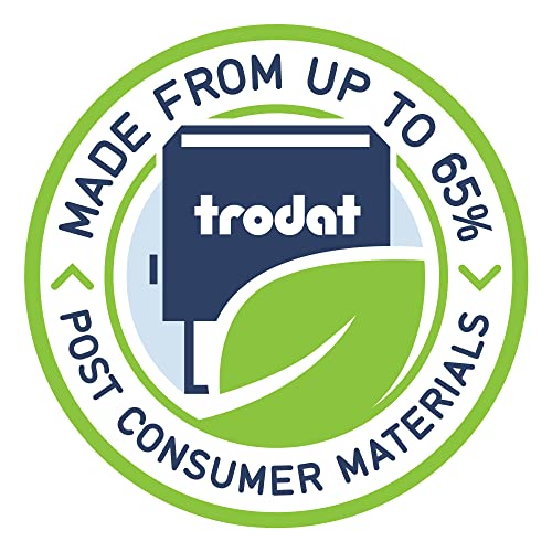 Trodat Printy 4850 Date Stamp – Pocket Sized Self Inking Stamp with Approved, Copy, Entered, Scanned – Blue and Red Ink, 3/4" x 1" - Image 5