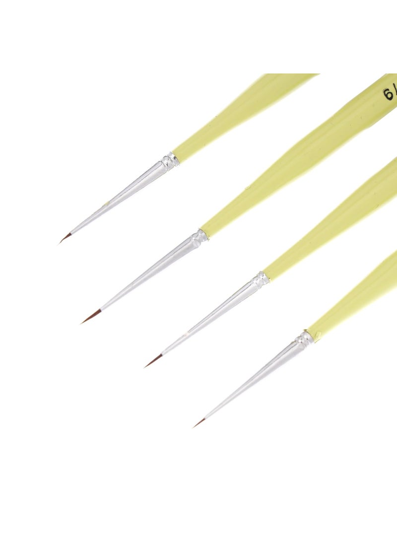 Like-It - Like it Ultra Micro Spotter Set of 4 Kolinsky Synthetic Size 70 60 50 40 Spotter Detailer Micro Brushes - Image 1
