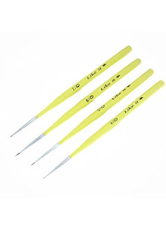 Like-It Like it Ultra Micro Spotter Set of 4 Kolinsky Synthetic Size 70 60 50 40 Spotter Detailer Micro Brushes  - Image 2
