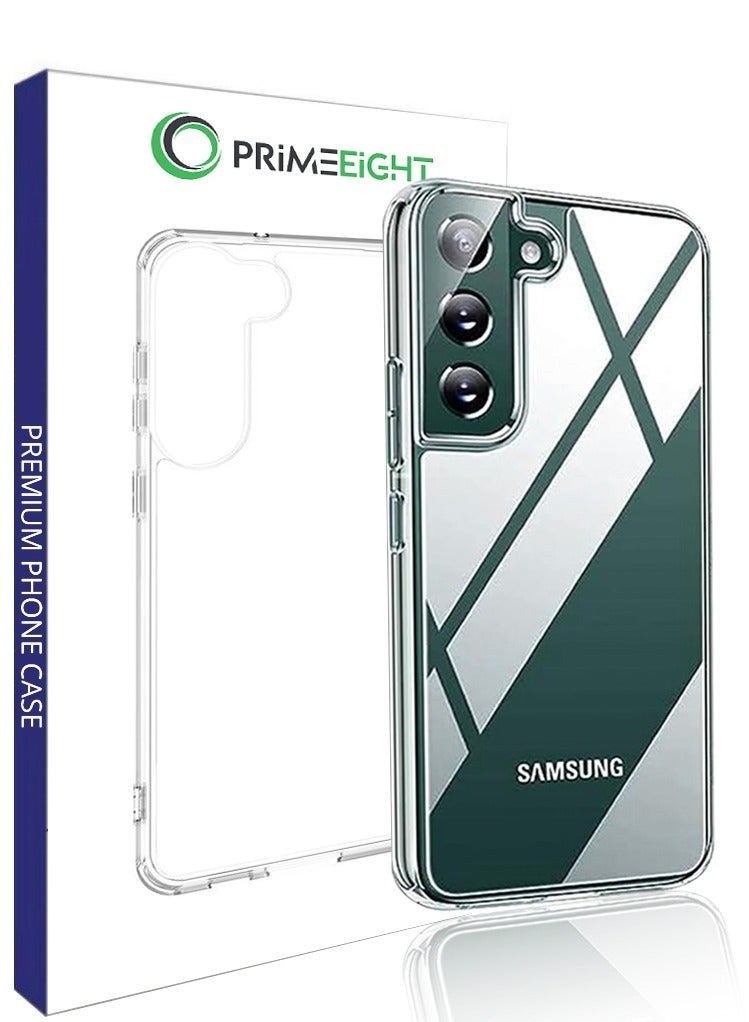 PRIMEEIGHT Transparent Crystal Clear Samsung S21 FE Case Shockproof Curved Edges case HD Clear Anti Scratch S21 FE protective case - Image 1