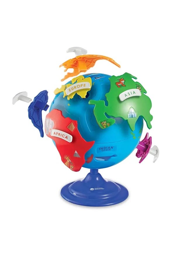 Learning Resources - Learning Resources Puzzle Globe Educational & Interactive Learning Map World Globe Kids Spinning Globe STEM Gifts 3 4 5 6 7 Year Old Kids Boys & Girls - Image 1
