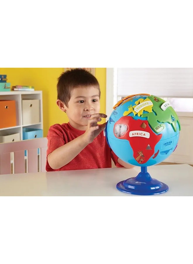 Learning Resources - Learning Resources Puzzle Globe Educational & Interactive Learning Map World Globe Kids Spinning Globe STEM Gifts 3 4 5 6 7 Year Old Kids Boys & Girls - Image 1