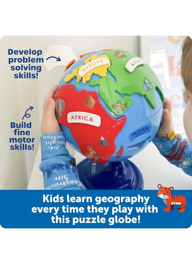Learning Resources Puzzle Globe Educational & Interactive Learning Map World Globe Kids Spinning Globe Stem Gifts 3 4 5 6 7 Year Old Kids Boys & Girls  - Image 3