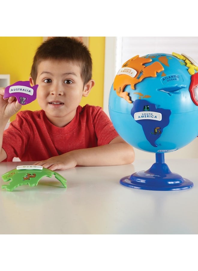 Learning Resources Puzzle Globe Educational & Interactive Learning Map World Globe Kids Spinning Globe Stem Gifts 3 4 5 6 7 Year Old Kids Boys & Girls  - Image 2