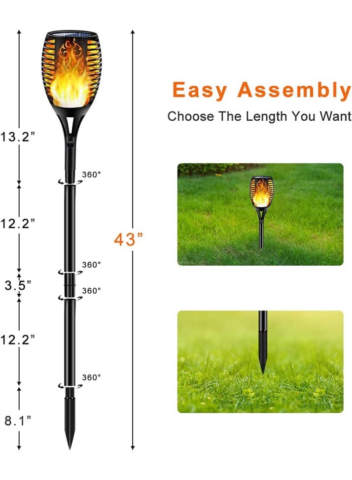 Homeey Solar Flame Torch Light (1 Piece) - Waterproof Flickering Dancing Flame | Auto On/Off Outdoor Garden Decor & Landscape Path Lighting - Image 1
