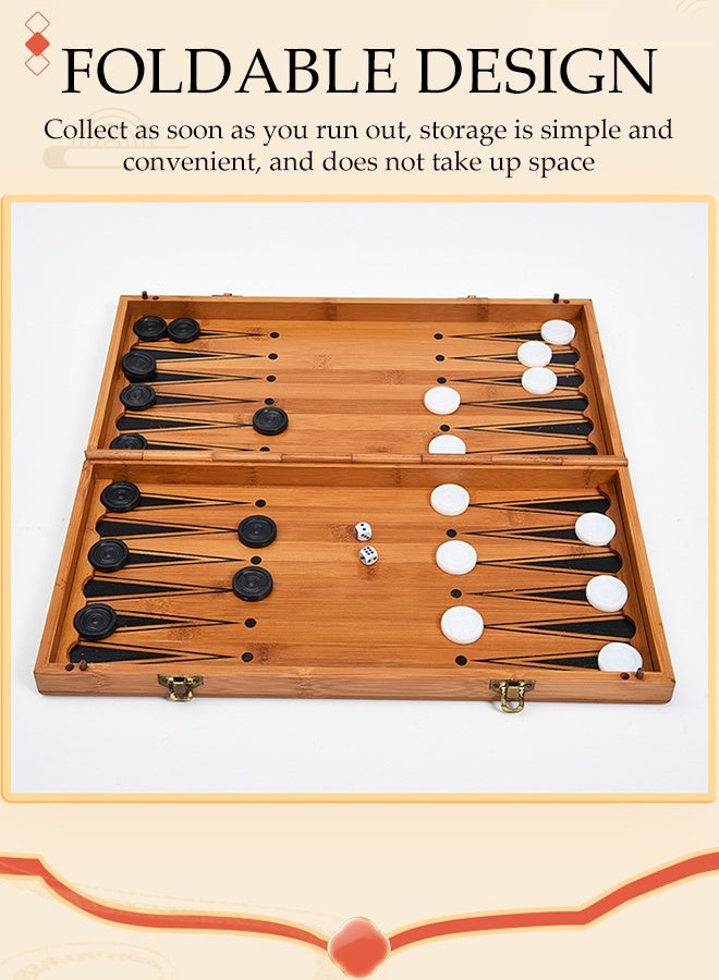 DUNISO مجموعة شطرنج مغناطيسية ألعاب لوحية خشبية قابلة للطي مصنوعة يدويًا مجموعة شطرنج محمولة 13.3" ألعاب شطرنج سفر ألعاب تقليدية استراتيجية للأطفال والكبار ألعاب تعليمية هدايا - Image 5