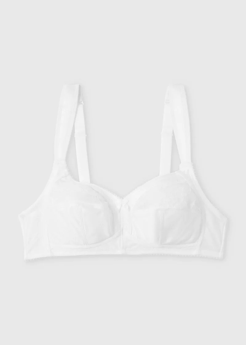 Matalan White Non Wired Total Support Bra