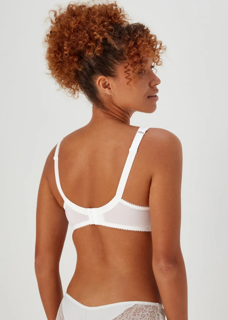 Matalan White Non Wired Total Support Bra