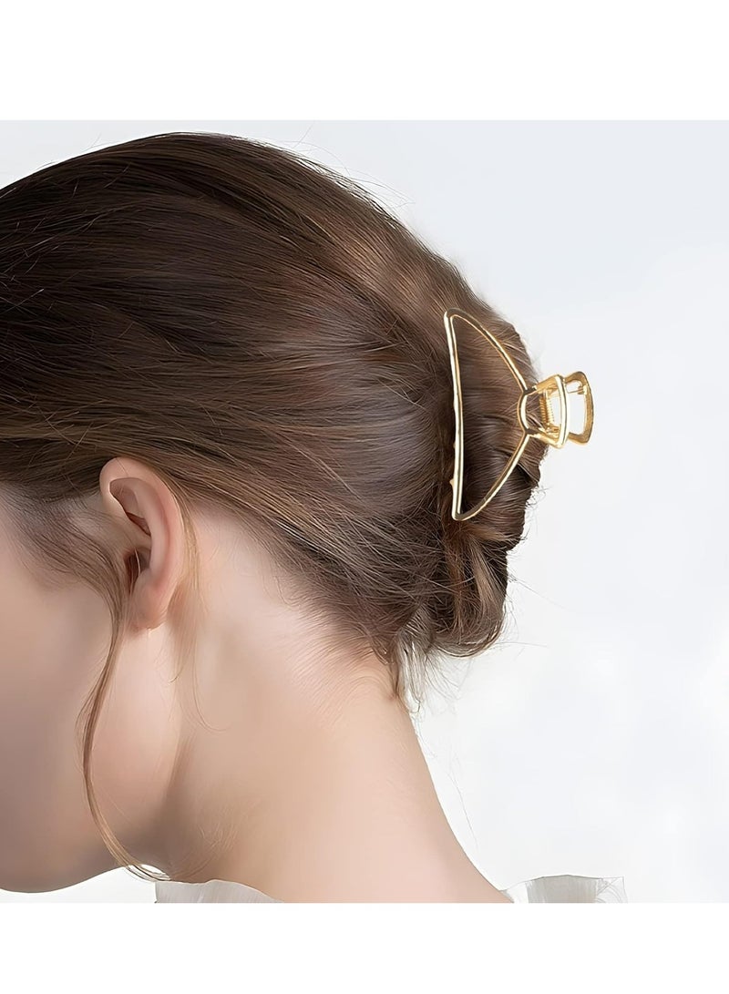 أوزيغالور مشابك شعر معدنية للنساء مشابك شعر بمشبك معدني للشعر المتوسط للشعر الكثيف 3 عبوات (فضي + ذهبي + ذهبي وردي) - Image 2