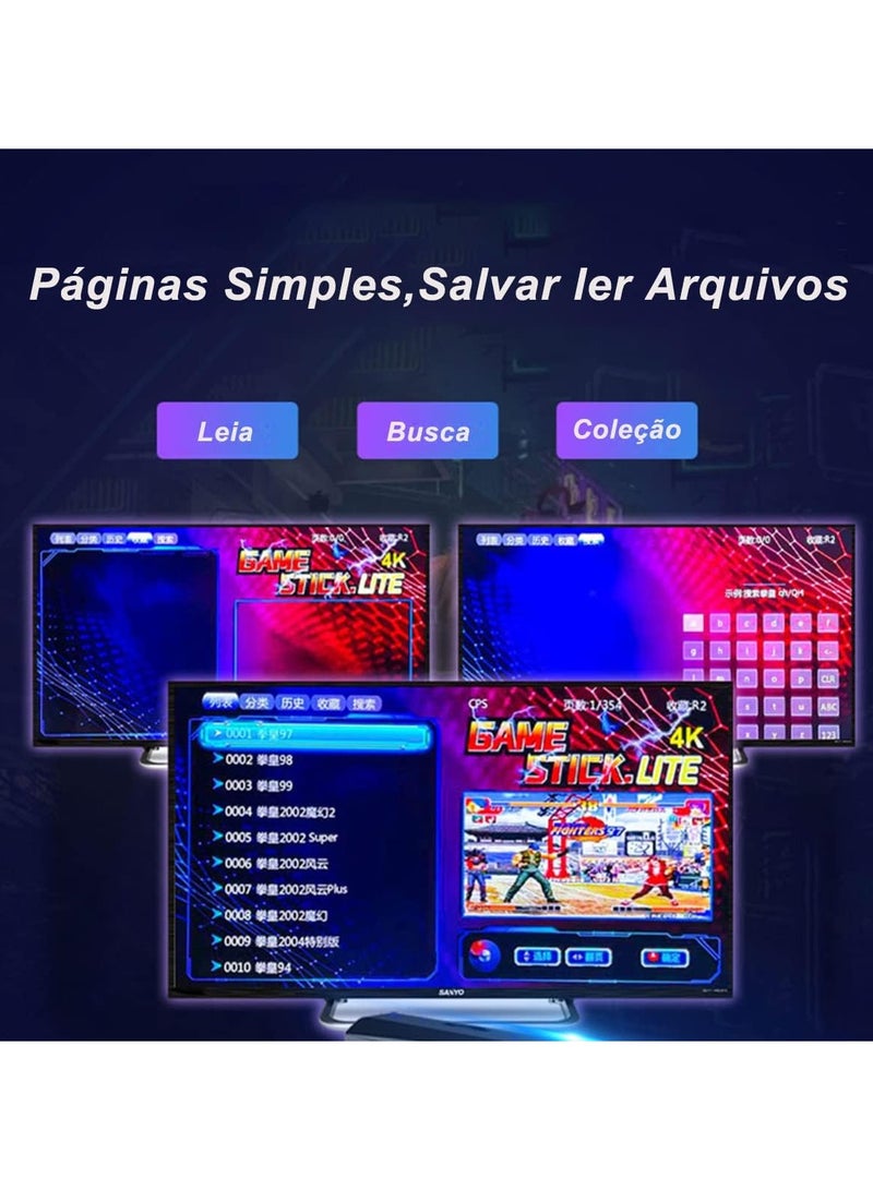 ELTRAZONE ELTERAZONE 4k smart video game tv stick,video game consoles,10,000 games 32/64gb retro classic gamin 2.4g wireless gamepads controller (64g,10000+ games) - Image 4