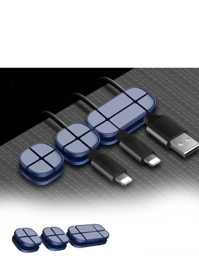 Earldom Wire Organizer, Cable Holder Clips, Power Cord Clips for USB Cable,  Cable Organizers for Car, Home, Office (5 Slots, 3 Slots) - Image 2