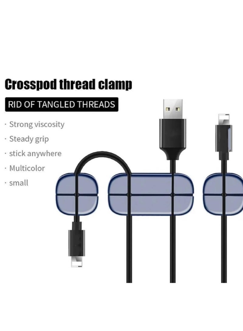 Earldom Wire Organizer, Cable Holder Clips, Power Cord Clips for USB Cable,  Cable Organizers for Car, Home, Office (5 Slots, 3 Slots) - Image 4
