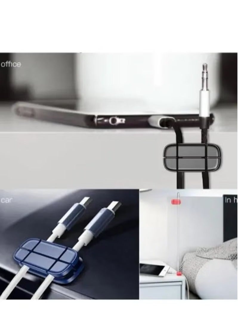 Earldom Wire Organizer, Cable Holder Clips, Power Cord Clips for USB Cable,  Cable Organizers for Car, Home, Office (5 Slots, 3 Slots) - Image 5