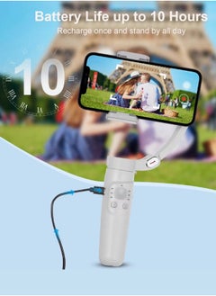 ELTRAZONE One Gimbal Stabilizer for Smartphone 3 Axis Foldable Pocket Handheld Gimbals Anti-Shake Face Tracking Bluetooth Control Selfie Stick Compatible with iPhone Android Tiktok YouTube Vlog Video  - Image 3