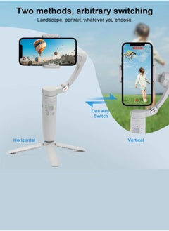 ELTRAZONE One Gimbal Stabilizer for Smartphone 3 Axis Foldable Pocket Handheld Gimbals Anti-Shake Face Tracking Bluetooth Control Selfie Stick Compatible with iPhone Android Tiktok YouTube Vlog Video  - Image 4
