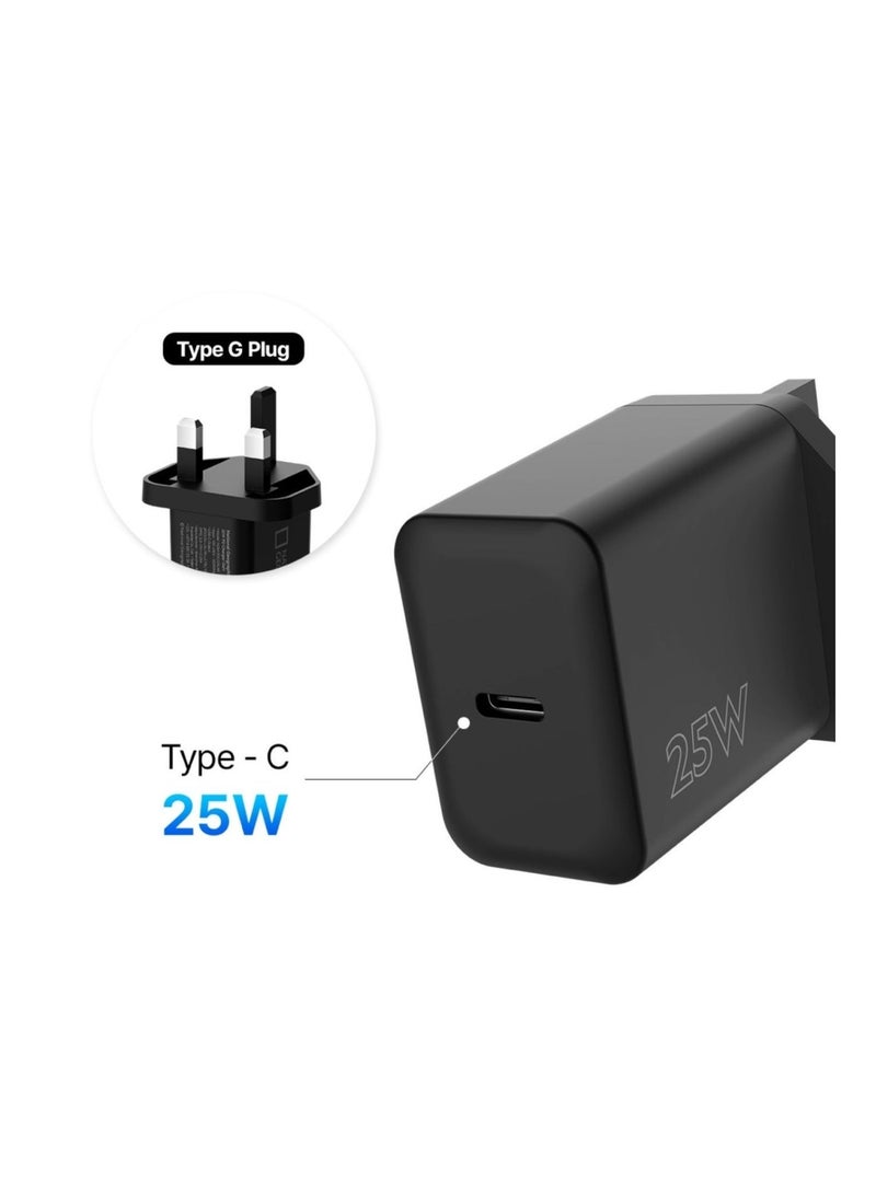 ناشيونال چيوغرافيك شاحن ناشيونال جيوغرافيك السريع بقوة 25 واط بتقنية GaN ومنفذ USB-C مع كابل USB-C، يدعم تقنية الشحن السريع PD 3.0 وPPS، محول جداري صغير الحجم لأجهزة iPhone 17/16/15 وSamsung Galaxy S26/S25/S24 وأجهزة Android - Image 3
