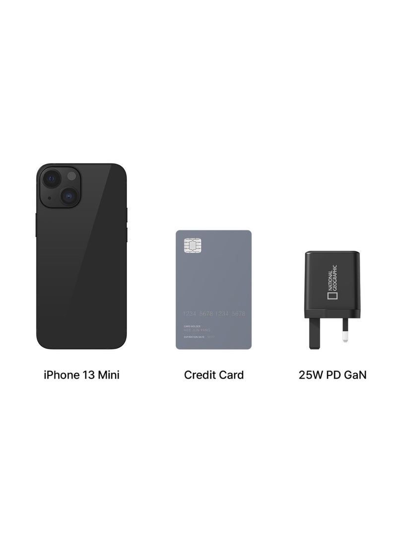 ناشيونال چيوغرافيك شاحن ناشيونال جيوغرافيك السريع بقوة 25 واط بتقنية GaN ومنفذ USB-C مع كابل USB-C، يدعم تقنية الشحن السريع PD 3.0 وPPS، محول جداري صغير الحجم لأجهزة iPhone 17/16/15 وSamsung Galaxy S26/S25/S24 وأجهزة Android - Image 4