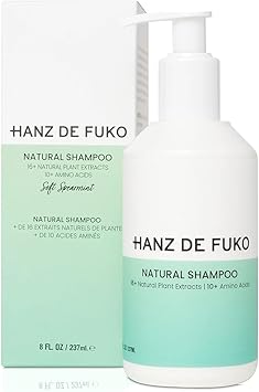 hanz de fuko شامبو هانز دي فوكو الطبيعي الفاخر منظف شعر عالي الأداء خالي من الكبريتات والبارابين يهدئ تهيج فروة الرأس 16 مستخلص نباتي 237 مل - Image 1