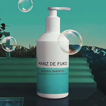 hanz de fuko شامبو هانز دي فوكو الطبيعي الفاخر منظف شعر عالي الأداء خالي من الكبريتات والبارابين يهدئ تهيج فروة الرأس 16 مستخلص نباتي 237 مل - Image 5