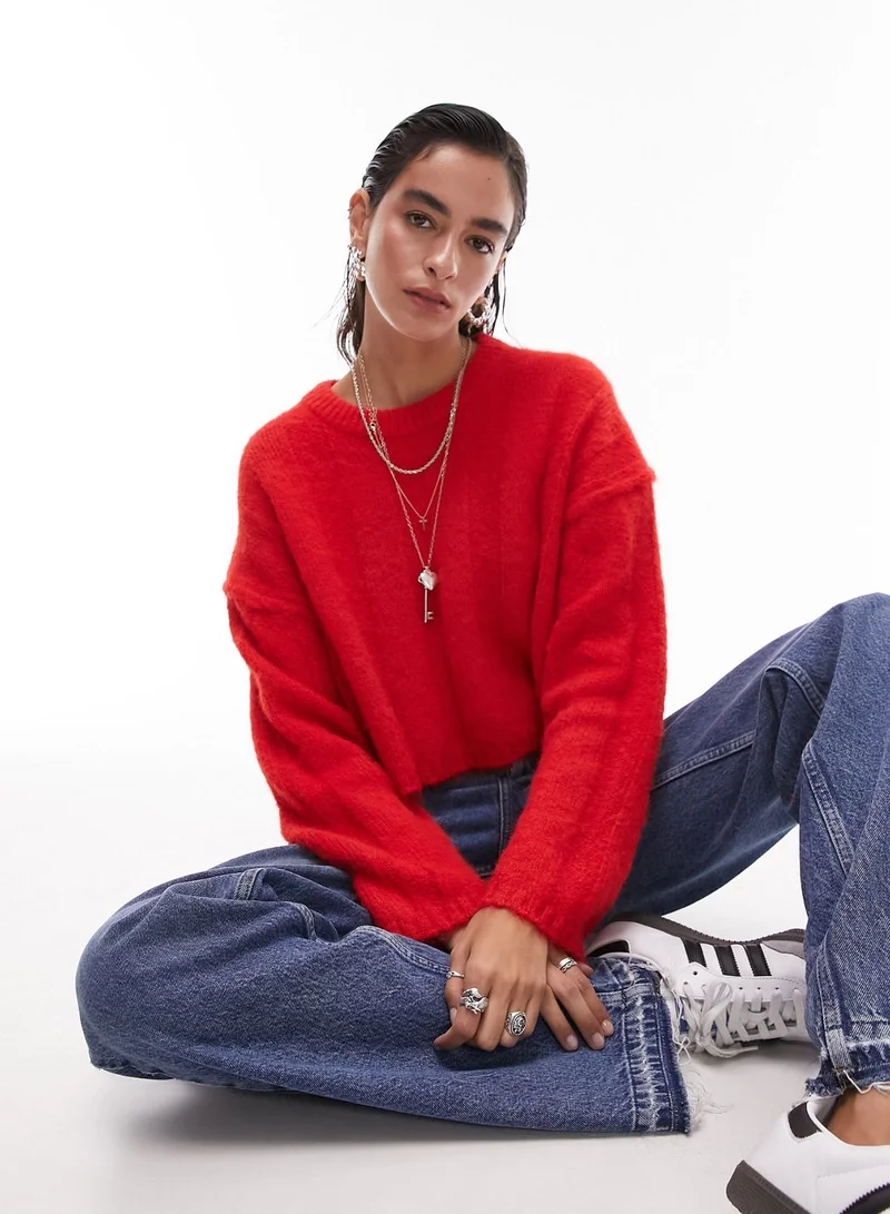 TOPSHOP Crew Neck Knitted Sweater