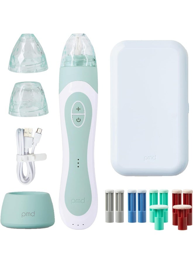 PMD Renewed - Personal Microderm Elite Pro Sky - At-Home Microdermabrasion Machine with Kit for Face and Body - Exfoliating Crystals and Vacuum Suction for Fresh and Radiant Skin - Three Speed and Suction Options - Image 2