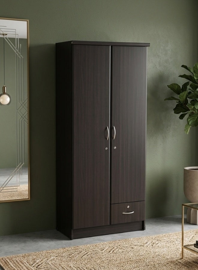 SULSHA 2 Door Wooden Wardrobe Cabinet Cupboard Engineered Wood Perfect Modern Stylish Heavy Duty - Image 1