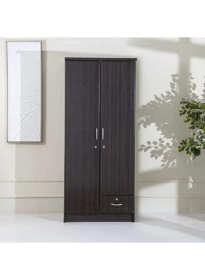 SULSHA 2 Door Wooden Wardrobe Cabinet Cupboard Engineered Wood Perfect Modern Stylish Heavy Duty - Image 5