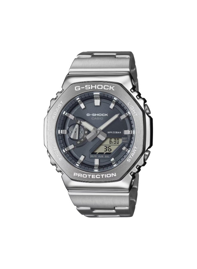 CASIO G-SHOCK GM-2110D-8ADR Analog-Digital Men’s Watch, Shock Resistant, 200M Water Resistant, Stainless Steel Band - Image 1