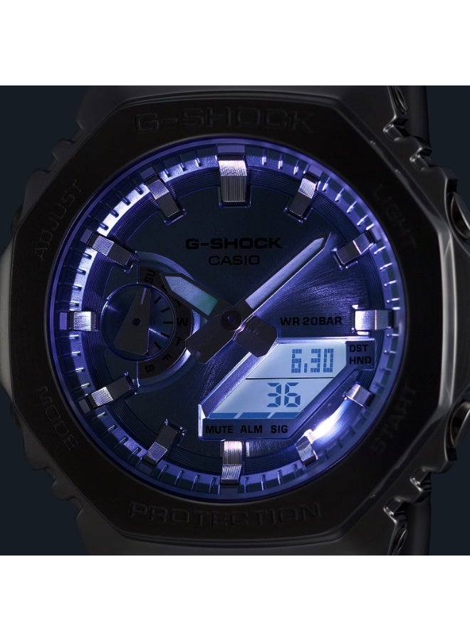 CASIO G-SHOCK GM-2110D-8ADR Analog-Digital Men’s Watch, Shock Resistant, 200M Water Resistant, Stainless Steel Band - Image 3