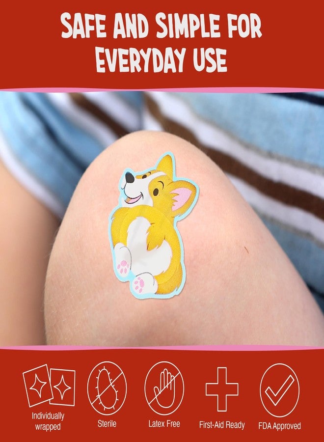 GAMAGO Corgi Butt Bandages, Cute Kids & Adult Latex-Free Sterile First Aid - Image 3