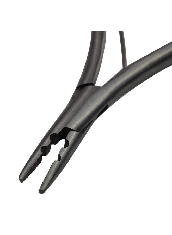 coloryoung Stainless Steel Silver Hair Extension Pliers With 2 Holes Multi Functional Hair Extension Tool For Hair Remove Micro Ring Loop - Image 5