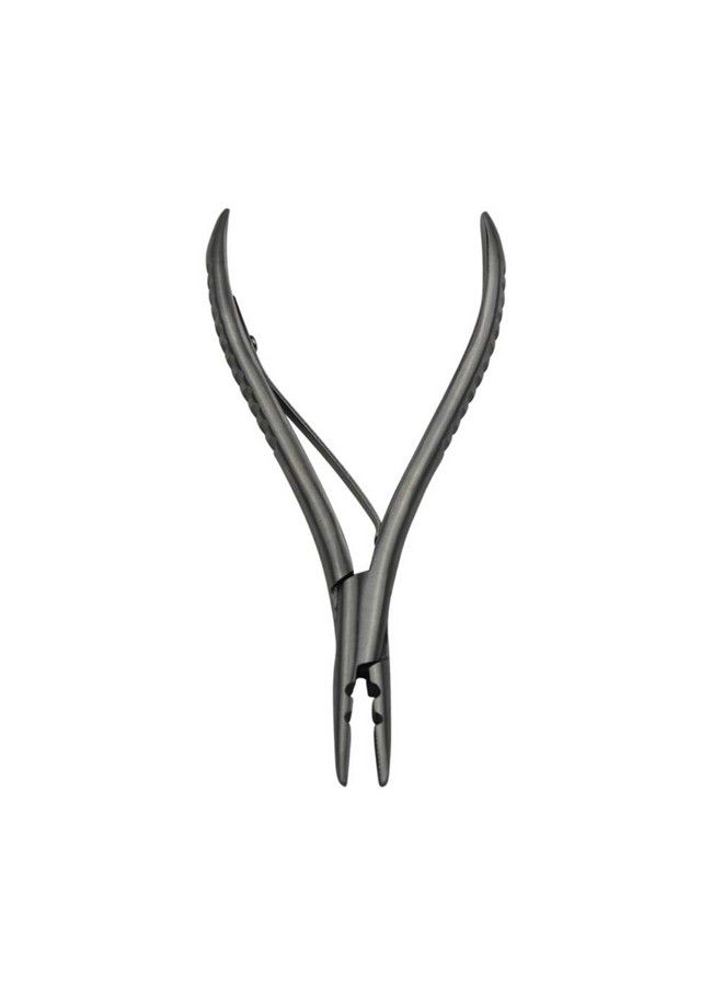coloryoung Stainless Steel Silver Hair Extension Pliers With 2 Holes Multi Functional Hair Extension Tool For Hair Remove Micro Ring Loop - Image 2