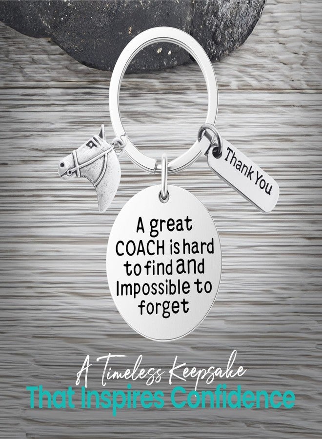 Infinity Collection Equestrian Great Coach is Hard to Find But Impossible to Forget Keychain, Gift for Horse Riding Instructors - Image 4