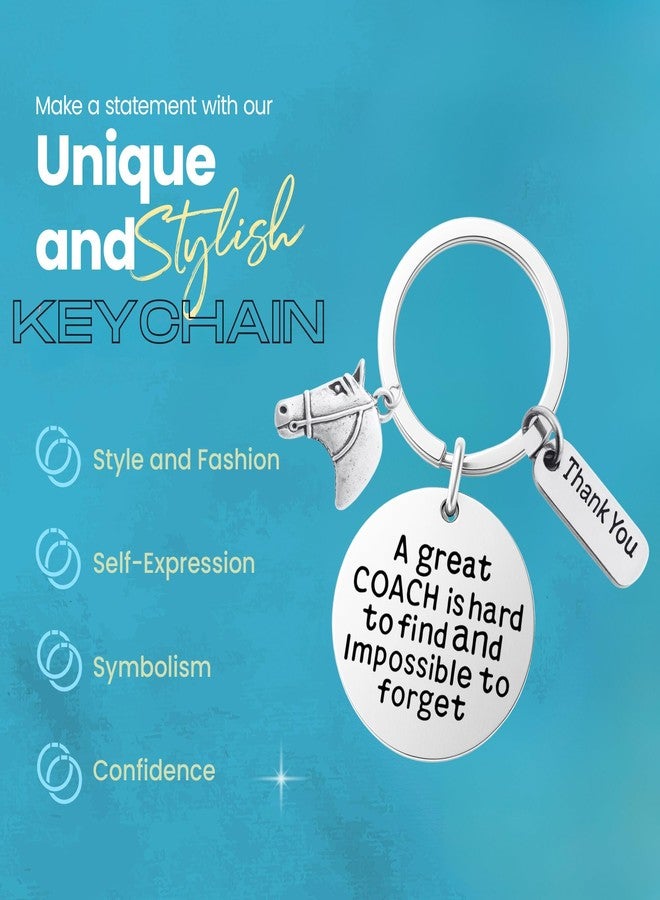 Infinity Collection Equestrian Great Coach is Hard to Find But Impossible to Forget Keychain, Gift for Horse Riding Instructors - Image 5