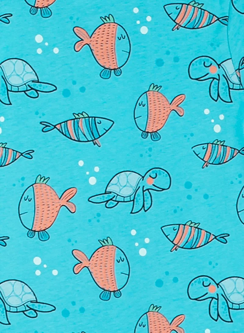 Coccodrillo  Infant Sea Creature Print T-Shirt
