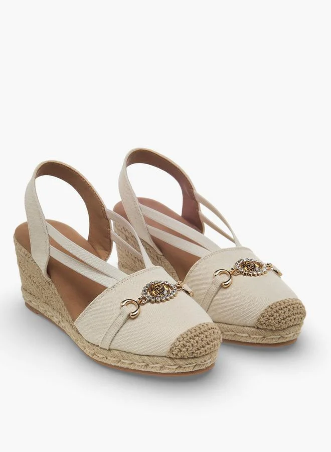 ببرمنة Women Wedge Heel Espadrille Slingback Shoes