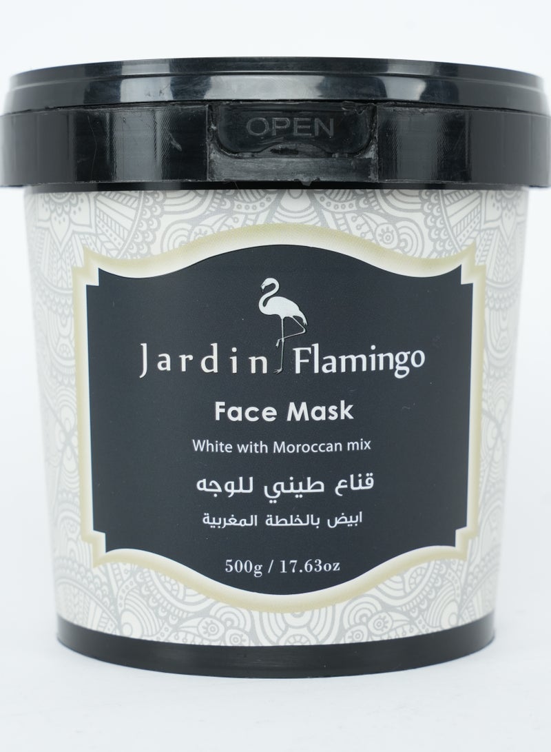 Jardin Flamingo Face Mask 500g - White Moroccan Mix  - Image 1
