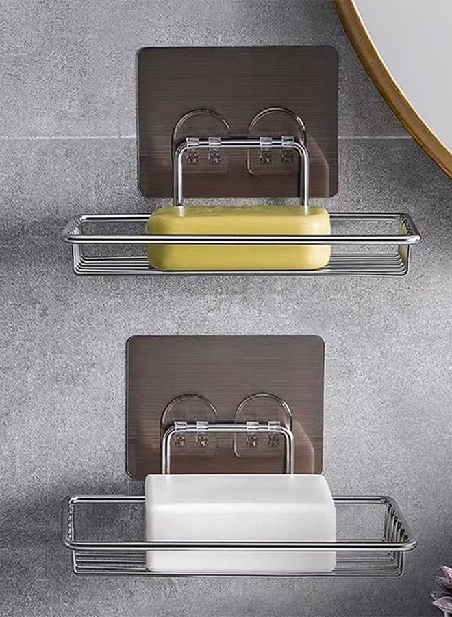 DUNISO Shower Soap Dish, Stainless Steel Bar Soap Holder,Wall Mounted Soap Dish Holder Self-Adhesive,Durable and Sturdy, Moisture-Proof and Rust Proof,for Bathroom,Shower,Kitchen - Image 5