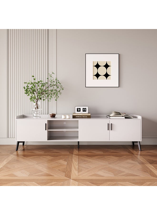 Home Box - Marwell Sintered Stone TV Unit for TVs up to 75 inches 40 x 55 x 200 cm - Image 1