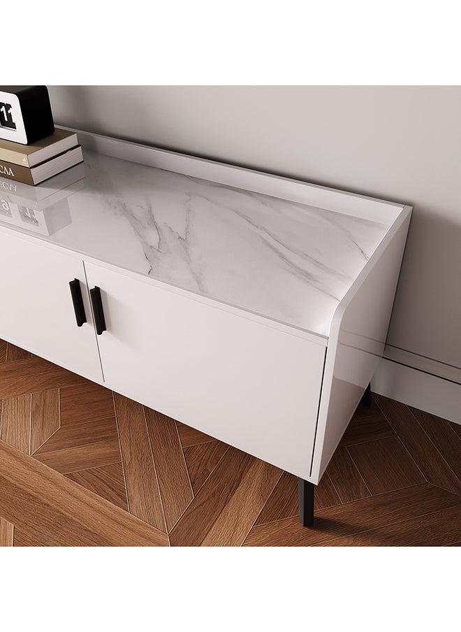 Home Box - Marwell Sintered Stone TV Unit for TVs up to 75 inches 40 x 55 x 200 cm - Image 1
