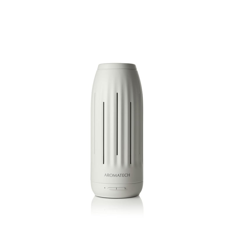 AromaTech Ambience Scent Diffuser for Essential Oil Blends & Fragrances â€“ Waterless Scent Machine w/Bluetooth for Home, Bathroom Boutiques, Hotel, Spa â€“ White Stone Mini - Image 1
