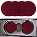 Rebvugr 4PCS Car Cup Holder Coaster Car Cup Insert 275 inch Silicone Anti Slip Spider Web Auto Coaster Automotive Interior Accessories Car Drink Coasters Cute Fit for Women and Men Wine Red - Image 2