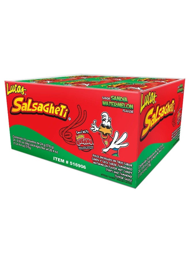 Lucas Salsagheti لوكاس سالساغيتي بنكهة البطيخ 085 أونصة 24 عبوة صندوق