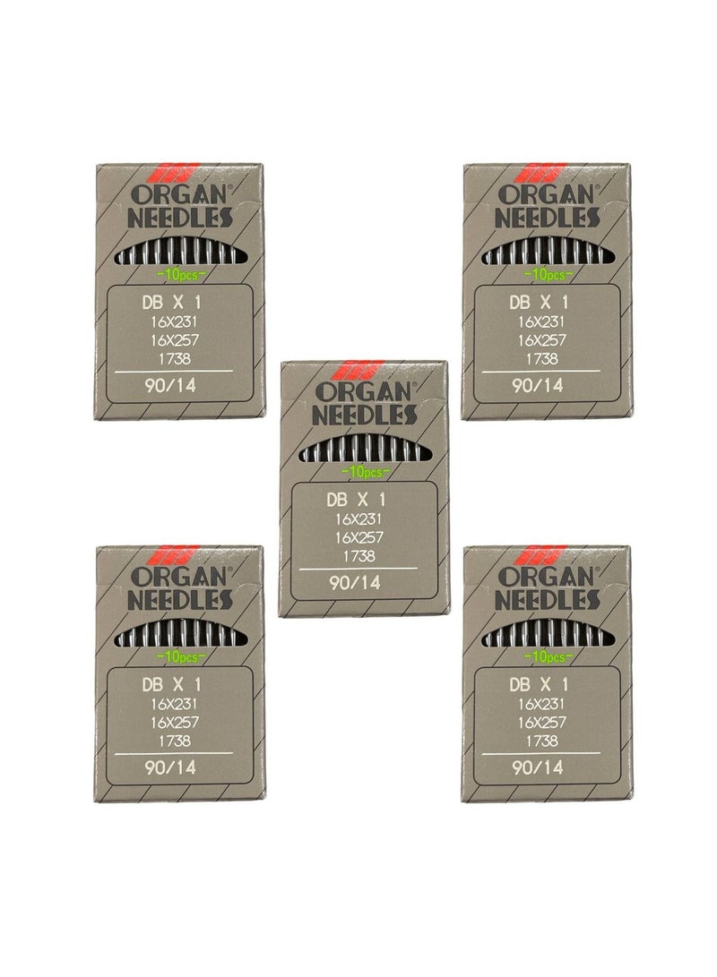 Organ 5 Set Industrial Sewing Machine Orginal Needles DB×1 90/14 - Image 1