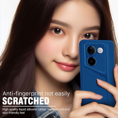 WOW IMAGINE Slim Back Cover for iQOO Z9s Pro 5G | Vivo T3 Pro 5G | Blade Series Ultra Thin Case with Lightweight Design | Camera Protection | Soft Matte Silicone Flexible Mobile Case - Blue - Image 4