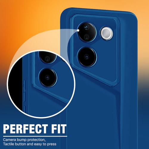 WOW IMAGINE Slim Back Cover for iQOO Z9s Pro 5G | Vivo T3 Pro 5G | Blade Series Ultra Thin Case with Lightweight Design | Camera Protection | Soft Matte Silicone Flexible Mobile Case - Blue - Image 5