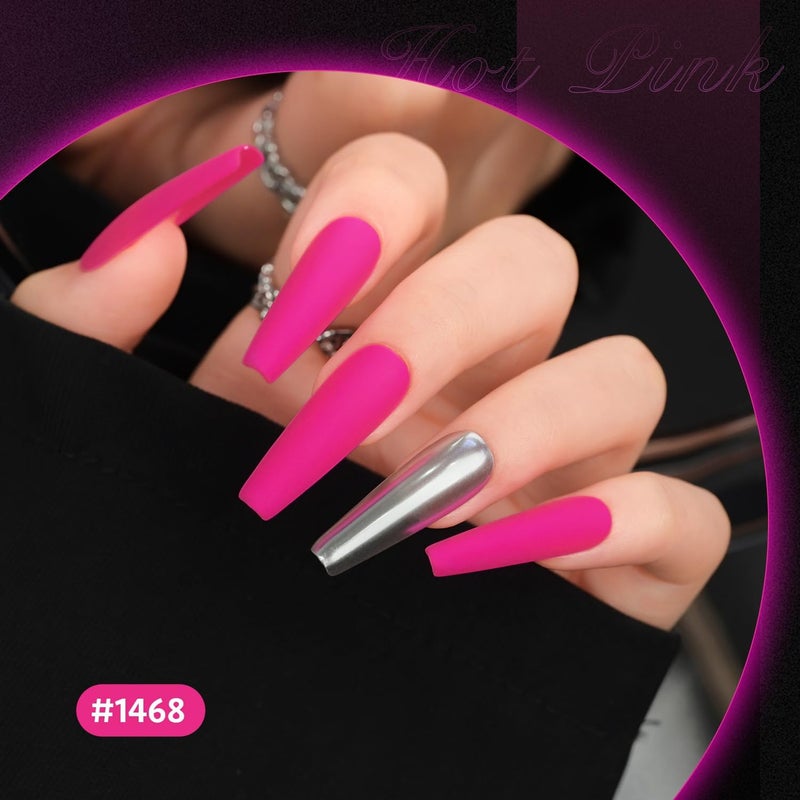 GAOY Neon Gel Nail Polish Set - Baby Pink - Image 3