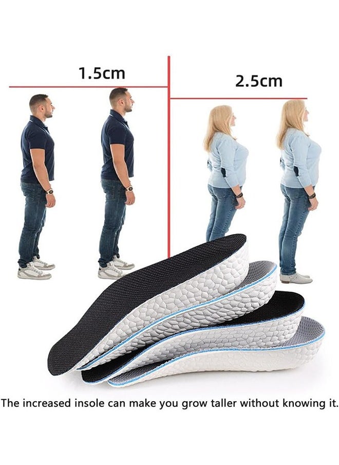 Generic - 1 Pair Invisible Height Increasing Insoles, 3.5cm/2.5cm Heel Lift Foot Pads for Men & Women, Breathable Shock Absorbing Sports Inserts - Image 1